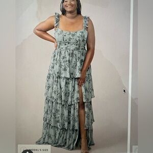 NWT Revelry Chiffon Bridemaids  Dress